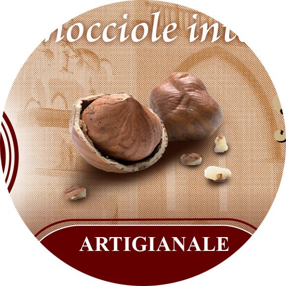 cioccolato al latte con nocciole intere linea san antonio di padova