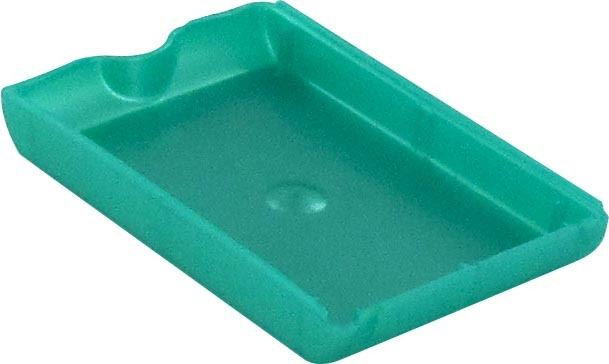 scatoletta cm 8,5x5,5 senza immagine plastificata verde