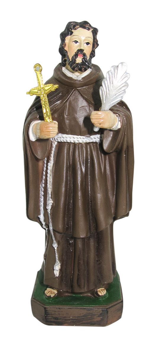 statua di san ciro da 12 cm in confezione regalo con segnalibro	