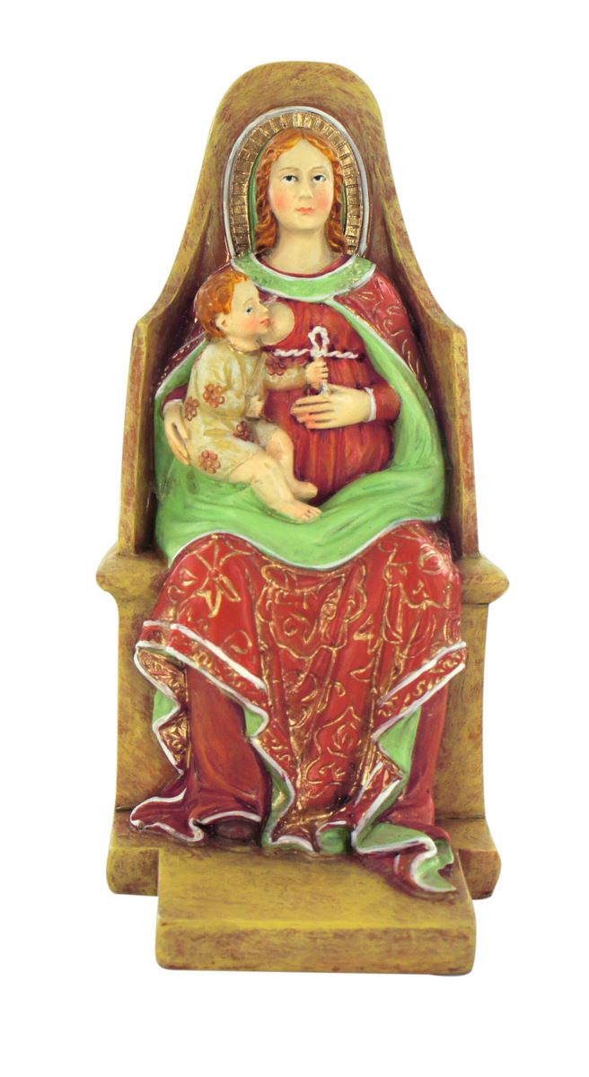 statua della madonna del latte di guanzate da 12 cm in confezione regalo con segnalibro