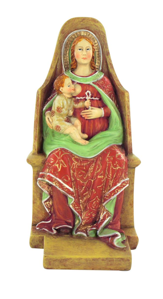 statua della madonna del latte di guanzate da 12 cm in confezione regalo con segnalibro