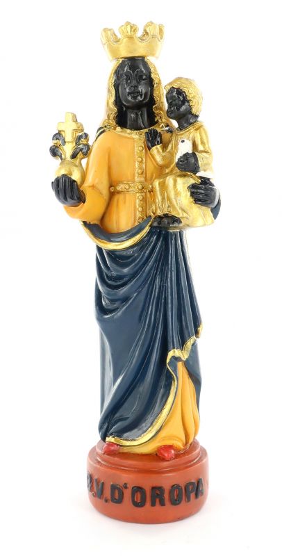 statua madonna nera di oropa da 13 cm in confezione regalo