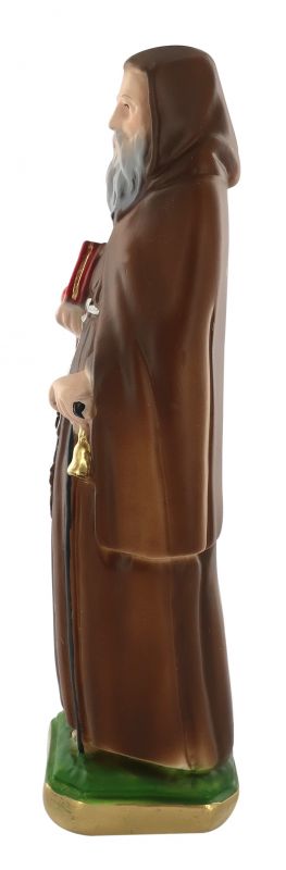 statua di sant'antonio abate / eremita in gesso dipinta a mano - 18 cm