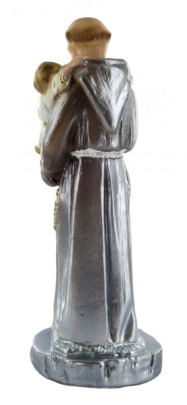 statua sant'antonio in gesso madreperlato dipinta a mano - 15 cm