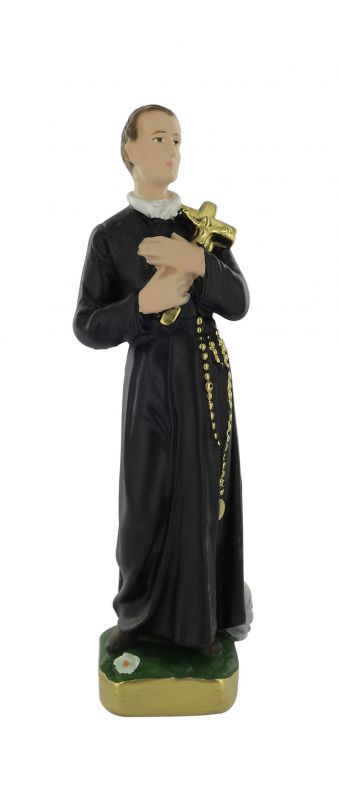 statua san gerardo in gesso dipinta a mano - 20 cm