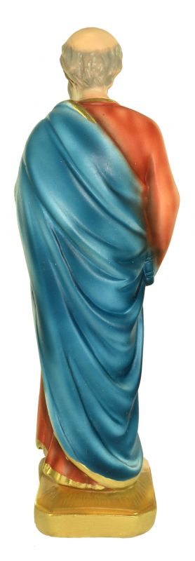statua san pietro in gesso dipinta a mano - circa 20 cm