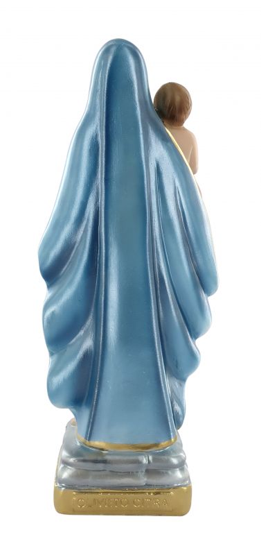 statua regina del castello in gesso madreperlato dipinta a mano - 20 cm
