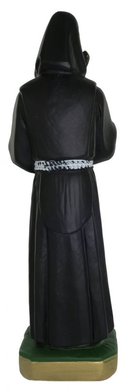 statua san francesco di paola in gesso dipinta a mano - 23 cm