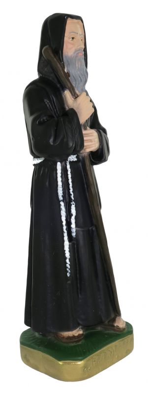 statua san francesco di paola in gesso dipinta a mano - 23 cm