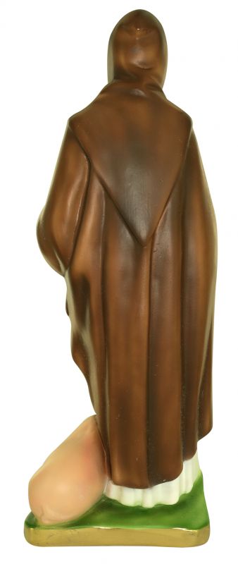statua di sant'antonio abate / eremita in gesso dipinta a mano - 33 cm