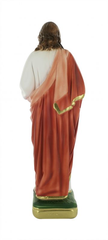 statua sacro cuore di gesù benedicente dipinta a mano - 30 cm