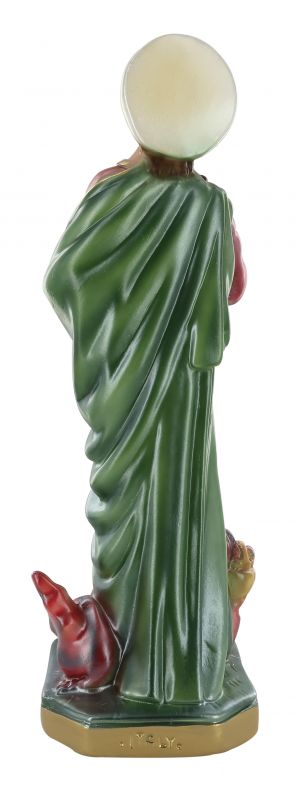 statua santa marta in gesso madreperlato dipinta a mano - 30 cm