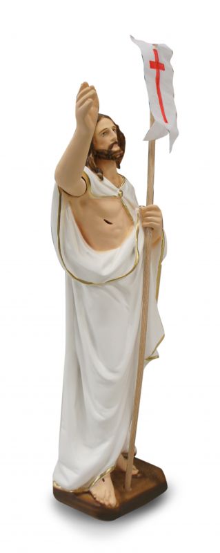 statua gesù risorto in gesso dipinta a mano - 40 cm