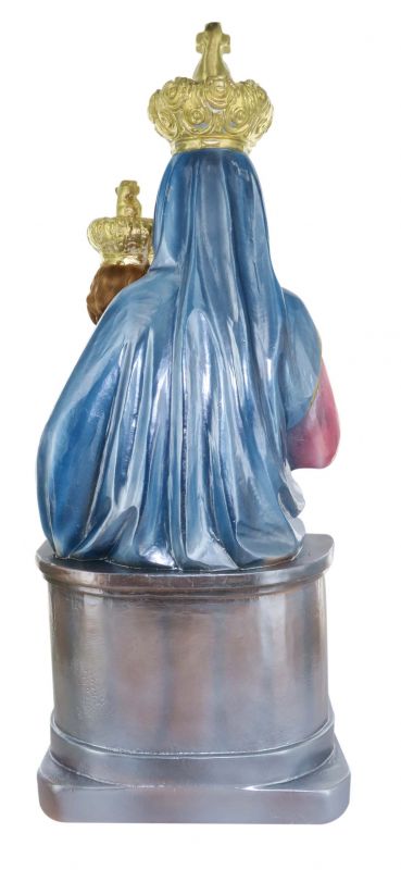 statua madonna novi velia in gesso madreperlato dipinta a mano - 40 cm