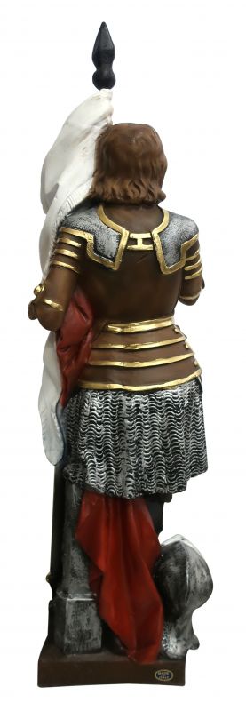 statua santa giovanna d arco in resina dipinta a mano - 45 cm