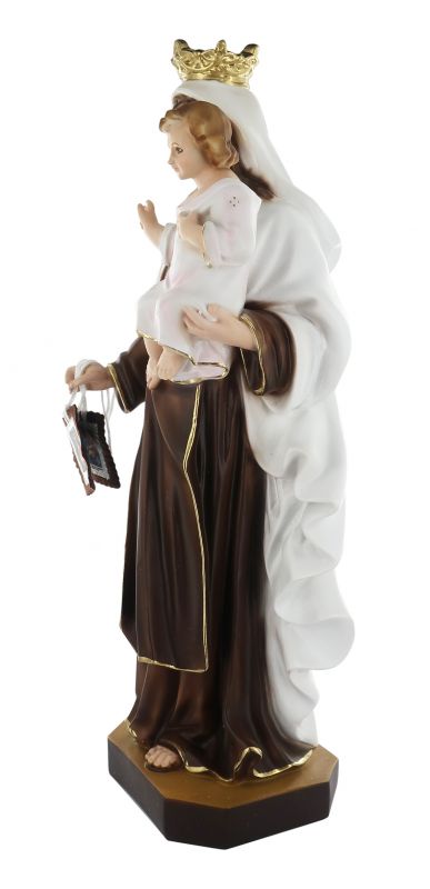 statua madonna del carmine in resina dipinta a mano - 50 cm