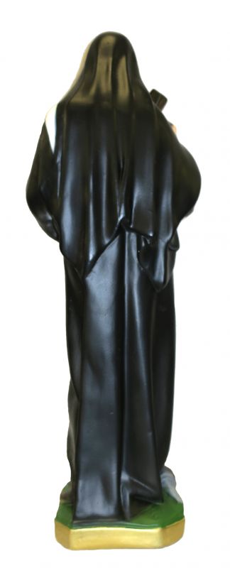 statua santa rita in gesso dipinta a mano - 50 cm