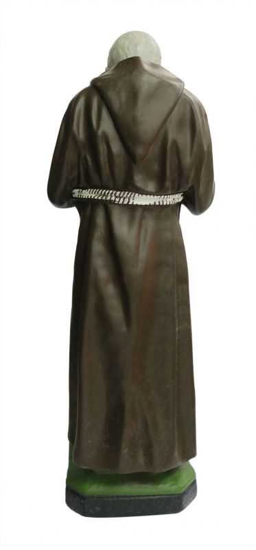 statua padre pio in gesso dipinta a mano - 54 cm