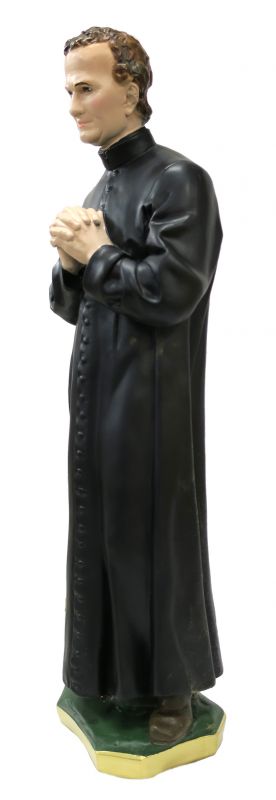 statua san giovanni bosco in gesso dipinta a mano - 60 cm