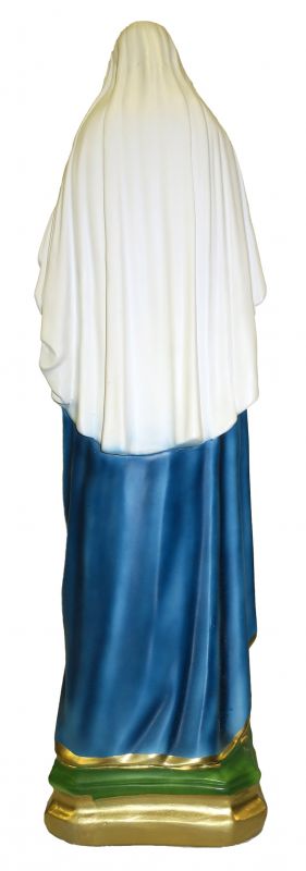 statua madonna con bambino in gesso dipinta a mano - 60 cm