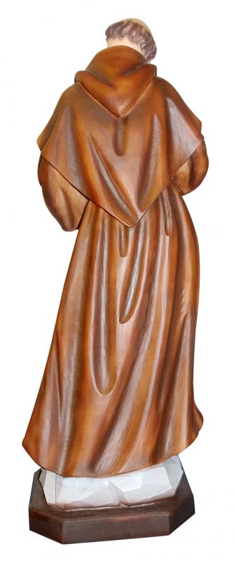 statua san francesco in resina dipinta a mano - 60 cm