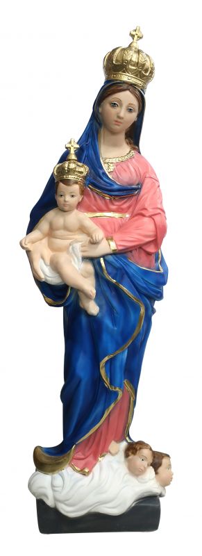statua madonna delle grazie in gesso dipinta a mano - 65 cm