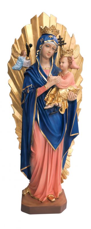 statua madre del perpetuo soccorso in resina dipinta a mano - 70 cm
