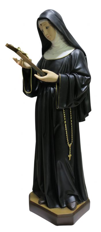 statua santa rita in resina dipinta a mano - 83 cm
