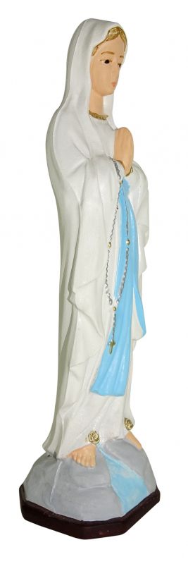 statua da esterno della madonna di lourdes in materiale infrangibile, dipinta a mano, da circa 16 cm