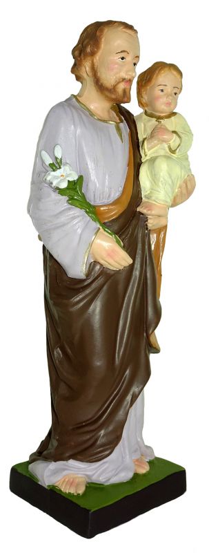 statua da esterno di san giuseppe in materiale infrangibile dipinta a mano da circa 20 cm