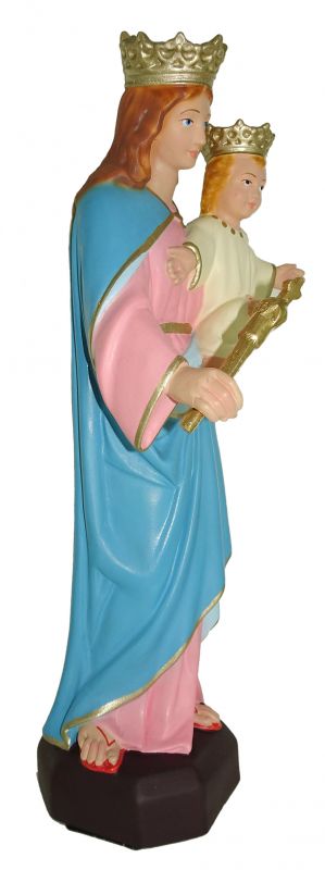 statua da esterno della madonna ausiliatrice in materiale infrangibile, dipinta a mano, da 30 cm 