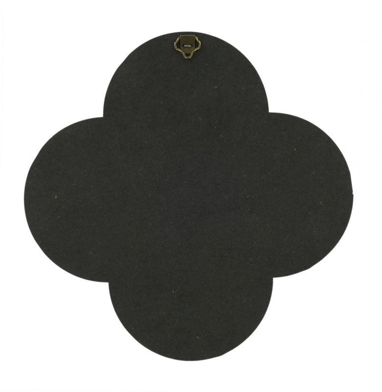 croce misteri della luce su legno mdf - cm 18,5 x 18,5 x 1,2