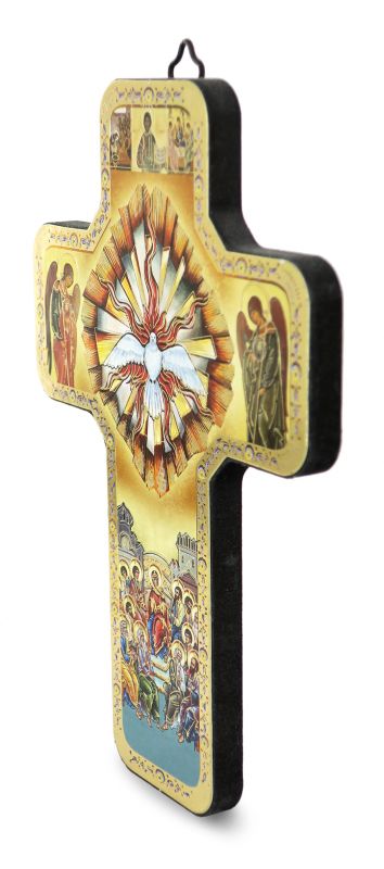 regalo cresima: croce icona dello spirito santo - 12 x 18 cm