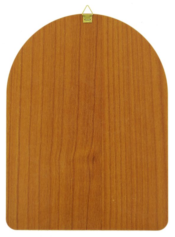 tavola san michele stampa su legno ad arco - 15 x 20 cm