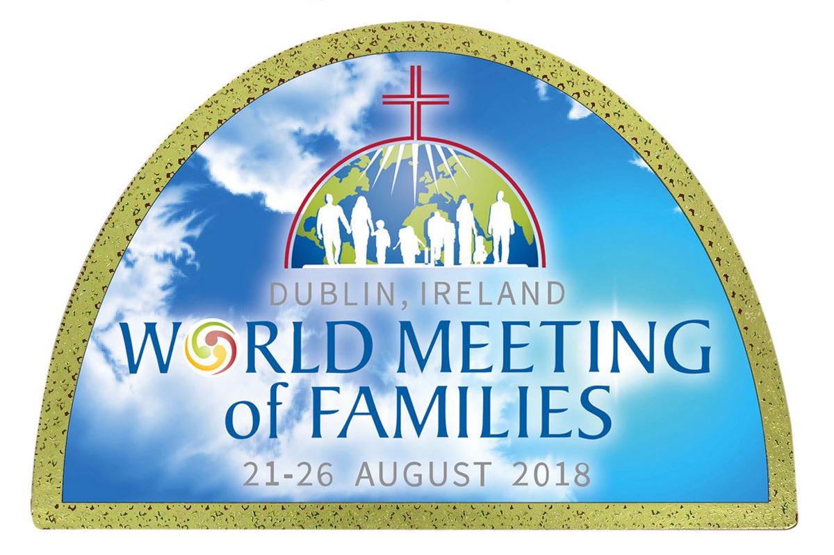 tavola logo della giornata mondiale della famiglia stampa su legno ad arco - 18 x 12 cm 