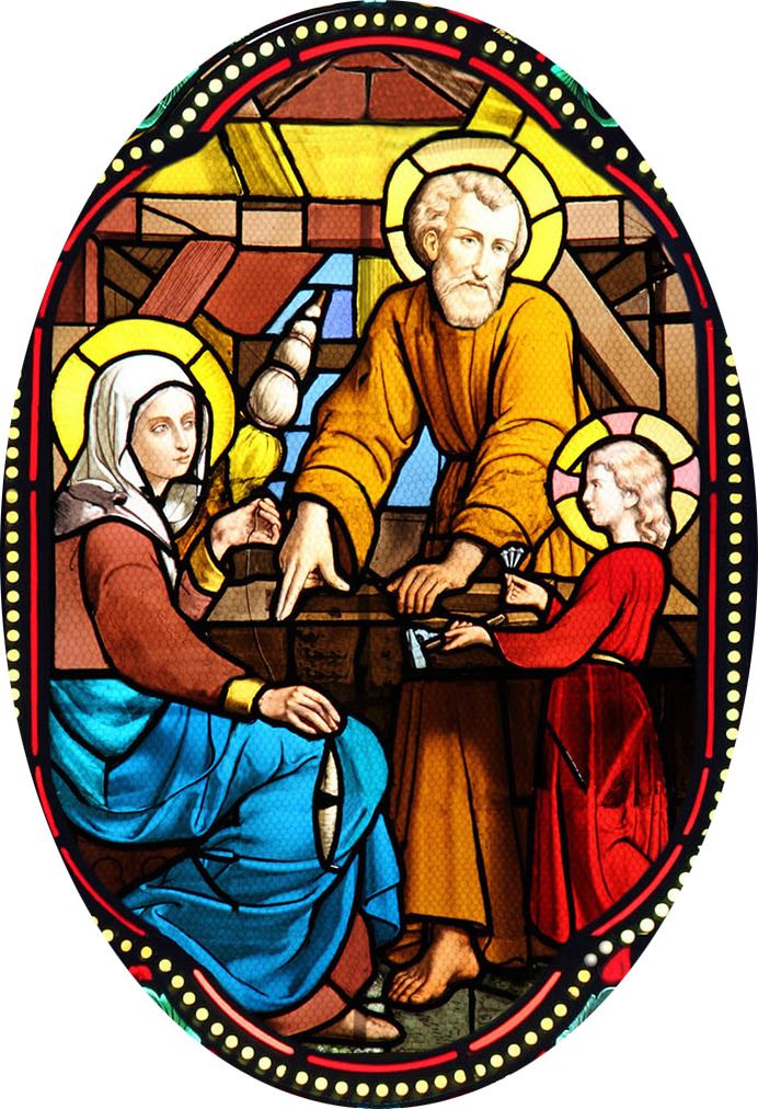 quadro santa famiglia in legno ad arco - 10 x 27 cm