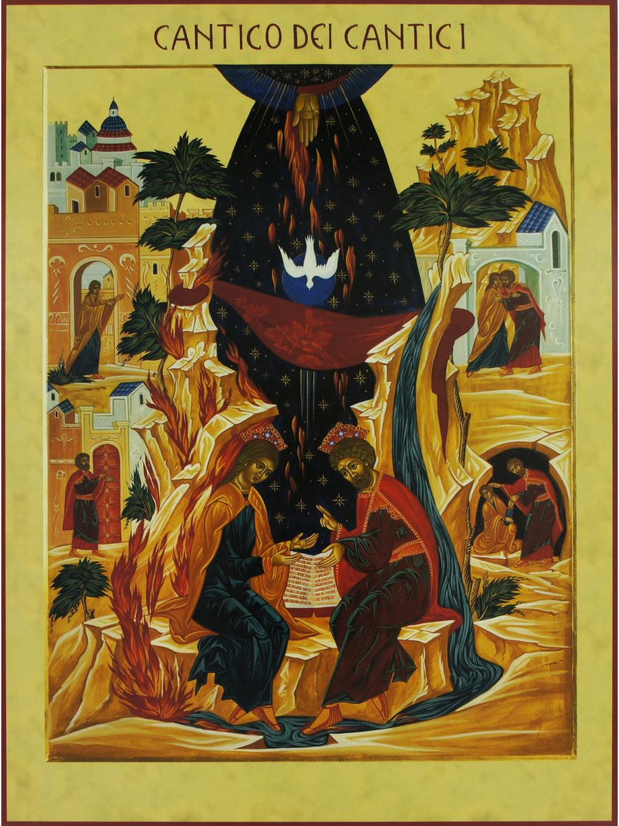 Più Forte Della Morte è L'amore Cantico Dei Cantici Icona cantico dei cantici stampa su quadro in legno con libretto e