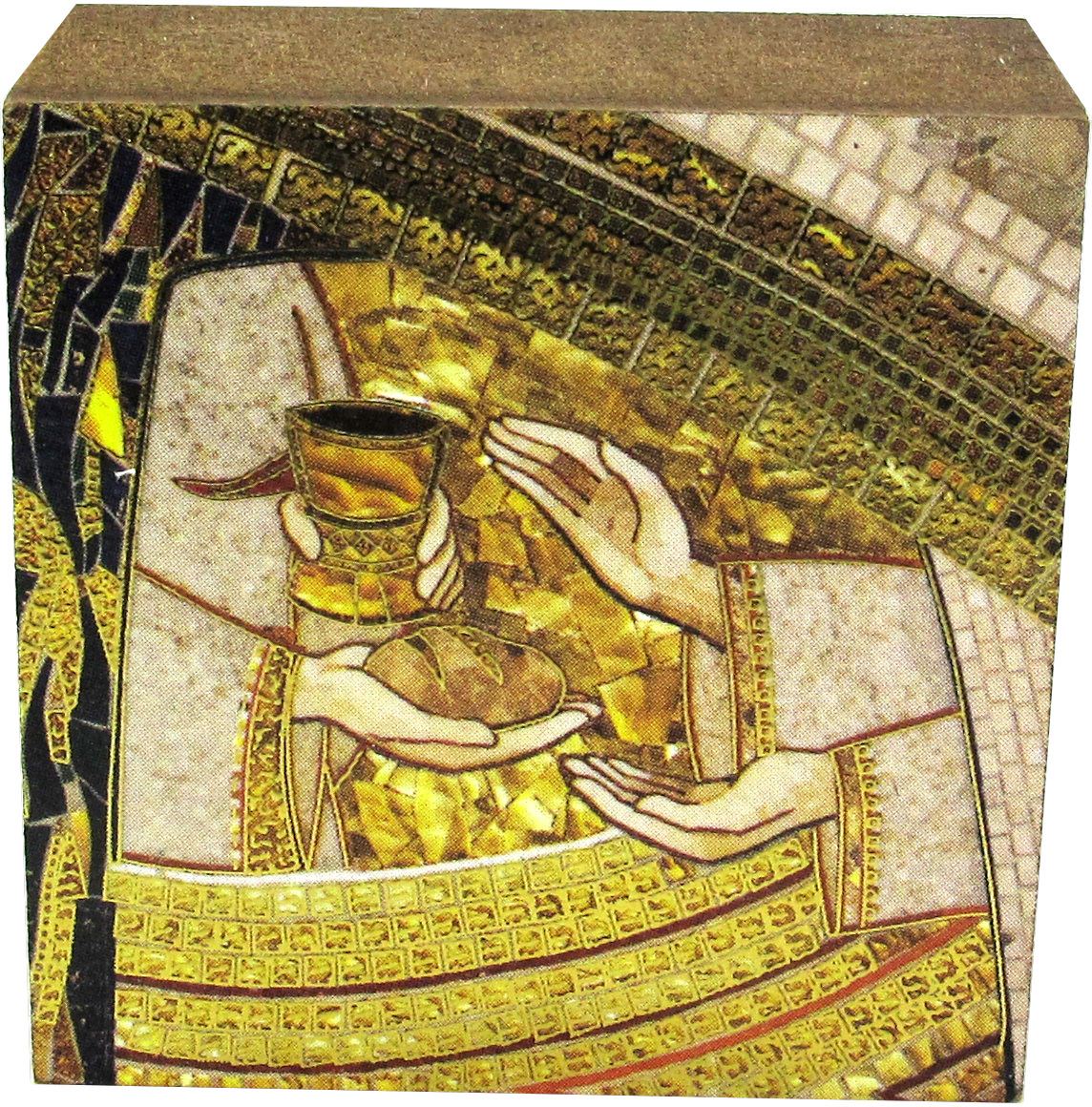 quadro stampa cm 5x5 - pane e vino di padre rupnik