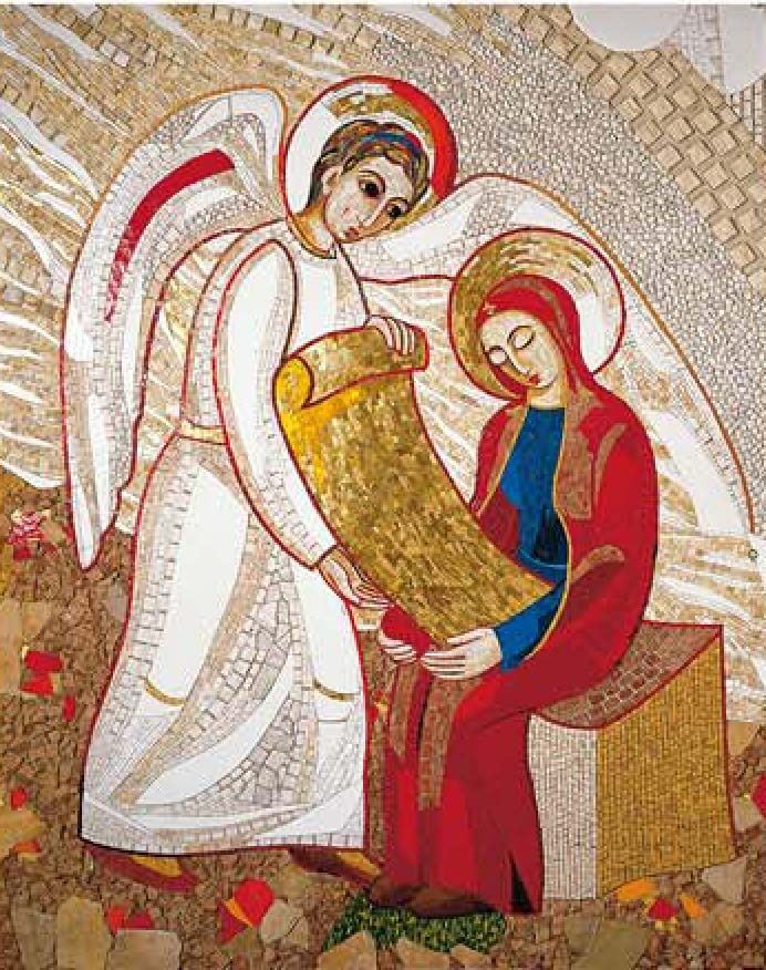 Immagini Natale Rupnik.Quadro Stampa Cm 10x15 Annunciazione Di Padre Rupnik Icone