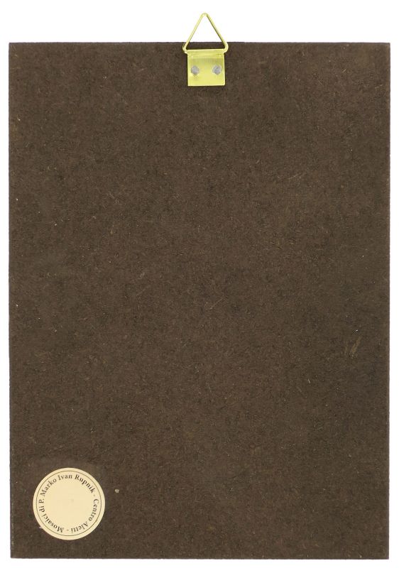 quadro madonna delle spighe padre rupnik stampa 10,8x14,6 cm - (monza)