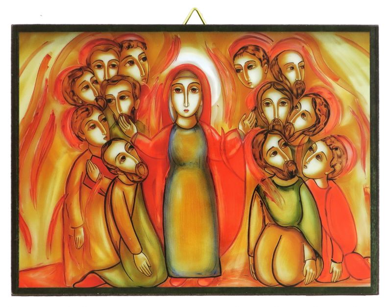 quadro pentecoste padre rupnik stampa 10,8x14,6 cm - (brisbane)