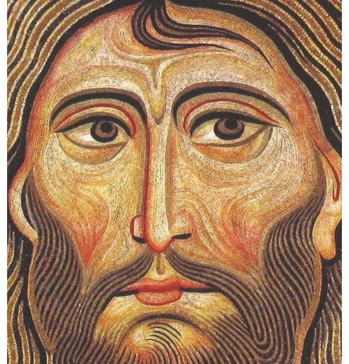 quadro cristo pantocratore stampa su legno - 21 x 29,5 cm