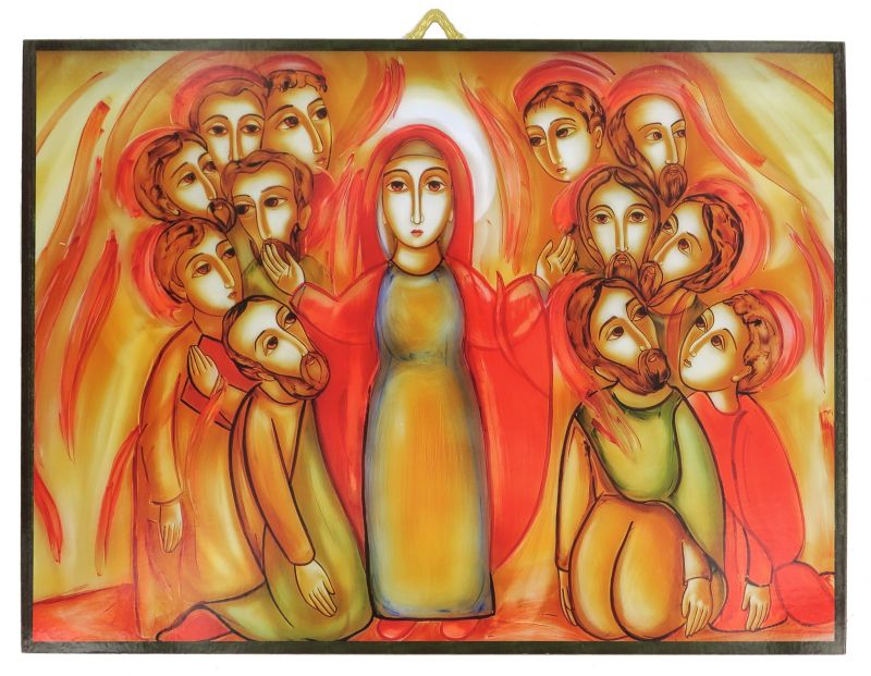 quadro pentecoste padre rupnik stampa 21x28 cm - (brisbane)