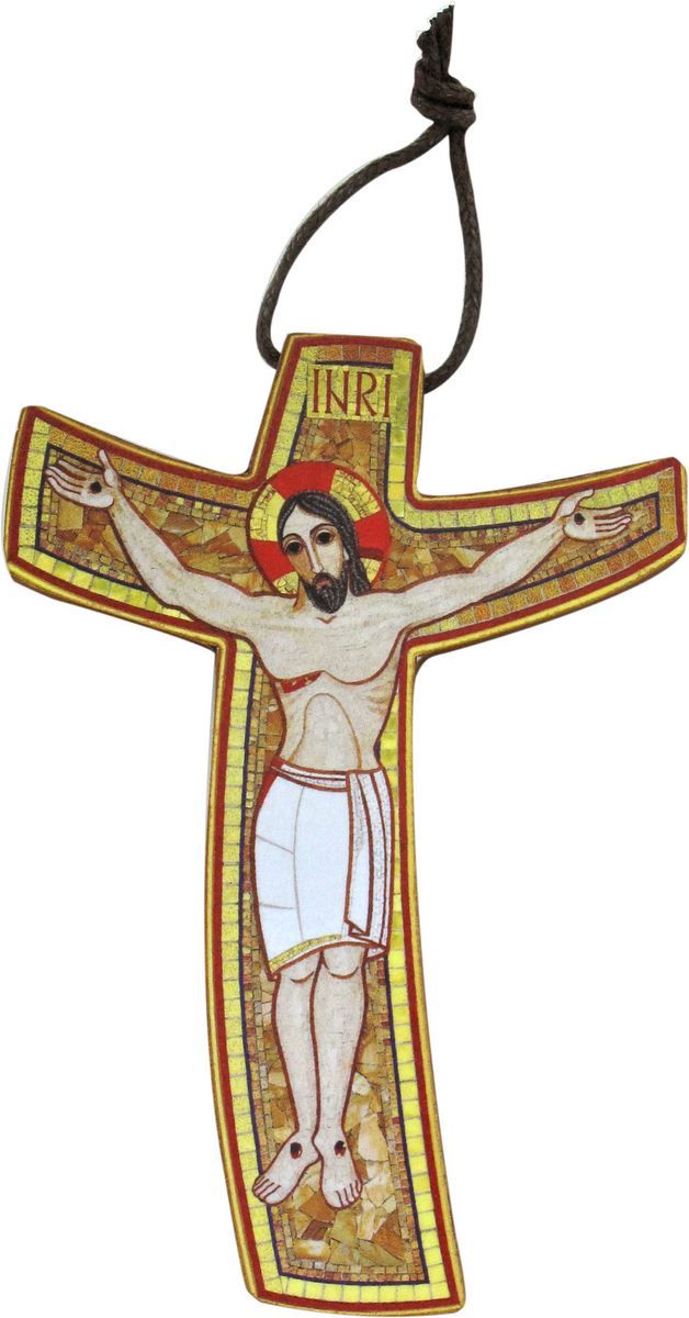 croce della misericordia di padre rupnik - 7,5 x 10,6 cm