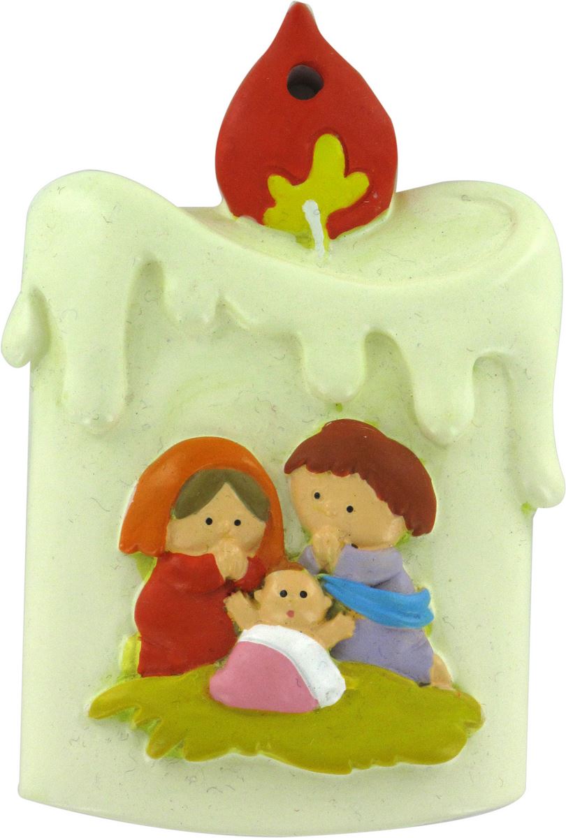 stock : natività a forma di candela da 8 cm - linea bambini