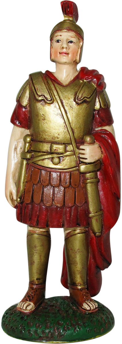 ferrari & arrighetti statuine presepe, statuina soldato romano con gladio per presepe da 10 cm, statuina soldato per presepe classico / tradizionale, resina dipinta a mano