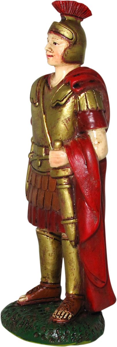 ferrari & arrighetti statuine presepe, statuina soldato romano con gladio per presepe da 10 cm, statuina soldato per presepe classico / tradizionale, resina dipinta a mano