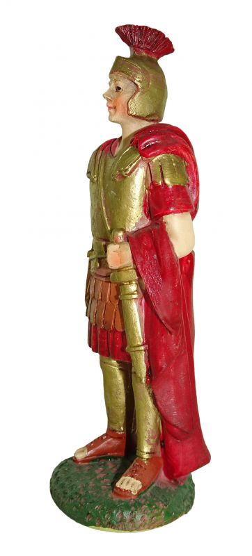 ferrari & arrighetti statuine presepe, statuina soldato romano con gladio per presepe da 10 cm, statuina soldato per presepe classico / tradizionale, resina dipinta a mano