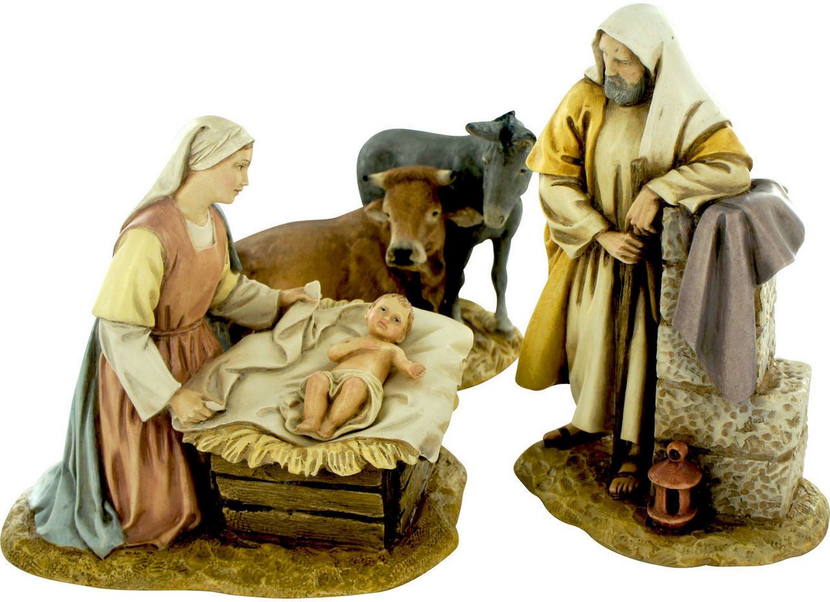 Ferrari & arrighetti statuine presepe natività 5 personaggi per da