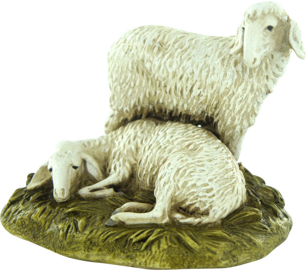 statuine presepe: gruppo di 2 pecore linea martino landi per presepe da cm 12